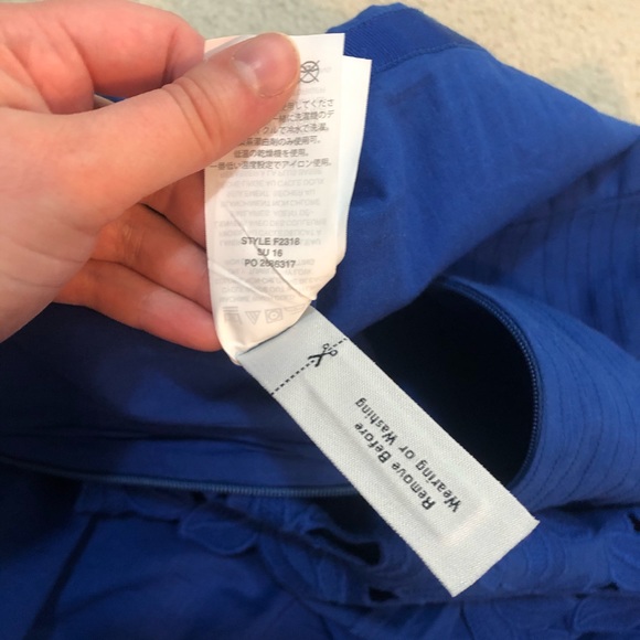 J.Crew Eyelet Floral Mini Skirt Blue - Picture 8 of 8